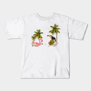 Tropical Theme Kids T-Shirt